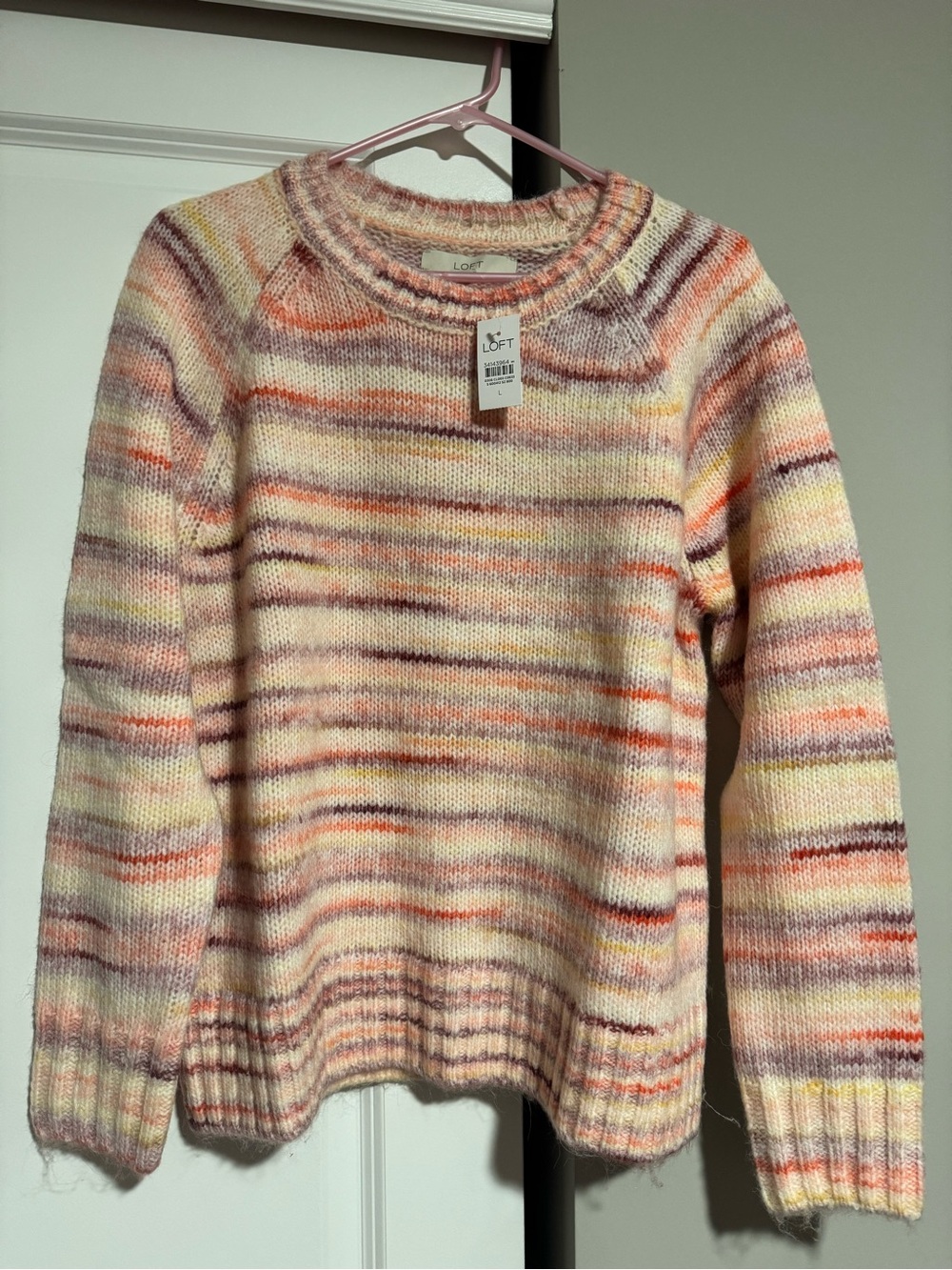 LOFT Spacedye Raglan Sweater - Picture 5 of 6